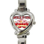 Beer Pong legend Heart Italian Charm Watch