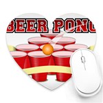 Beer Pong legend Heart Mousepad