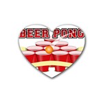 Beer Pong legend Rubber Coaster (Heart)