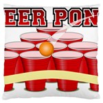 Beer Pong legend Large Cushion Case (One Side)