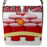 Beer Pong legend Flap Closure Messenger Bag (S)