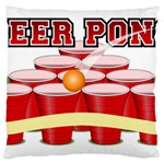 Beer Pong legend Standard Flano Cushion Case (One Side)