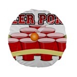 Beer Pong legend Standard 15  Premium Flano Round Cushion 