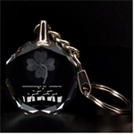 Beer Pong legend Clover 3D Engraving Circle Key Chain