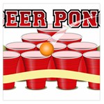 Beer Pong legend Large Satin Scarf (Square)