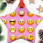 pastel pink Emoji  Ornament (Star)