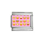 pastel pink Emoji  Italian Charm (9mm)