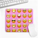 pastel pink Emoji  Large Mousepad