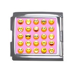 pastel pink Emoji  Mega Link Italian Charm (18mm)