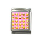 pastel pink Emoji  Italian Charm (13mm)