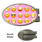 pastel pink Emoji  Money Clip (Oval)