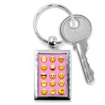 pastel pink Emoji  Key Chain (Rectangle)