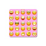 pastel pink Emoji  Magnet (Square)