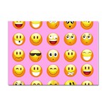 pastel pink Emoji  Sticker A4 (10 pack)