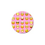 pastel pink Emoji  Golf Ball Marker