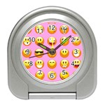 pastel pink Emoji  Travel Alarm Clock