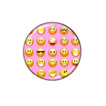 pastel pink Emoji  Hat Clip Ball Marker