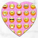 pastel pink Emoji  Jigsaw Puzzle (Heart)