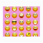 pastel pink Emoji  Small Glasses Cloth