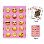 pastel pink Emoji  Playing Cards Single Design