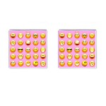 pastel pink Emoji  Cufflinks (Square)