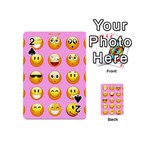 pastel pink Emoji  Playing Cards 54 (Mini)