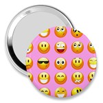 pastel pink Emoji  3  Handbag Mirror