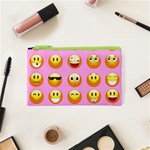 pastel pink Emoji  Cosmetic Bag (XS)