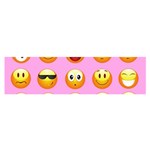 pastel pink Emoji  Satin Scarf (Oblong)