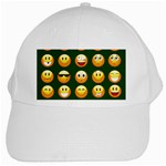 hunter green Emoji White Cap