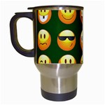 hunter green Emoji Travel Mug (White)