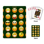 hunter green Emoji Playing Cards Single Design