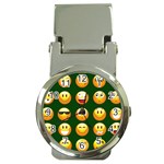 hunter green Emoji Money Clip Watch