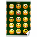 hunter green Emoji Canvas 24  x 36 