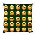 hunter green Emoji Standard Cushion Case (One Side)