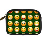 hunter green Emoji Digital Camera Leather Case