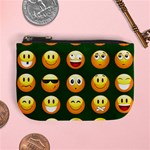 hunter green Emoji Mini Coin Purse