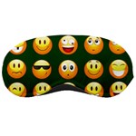 hunter green Emoji Sleeping Mask