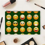 hunter green Emoji Cosmetic Bag (Large)