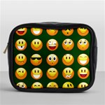 hunter green Emoji Mini Toiletries Bag (One Side)