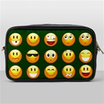 hunter green Emoji Toiletries Bag (One Side)