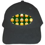 hunter green Emoji Black Cap