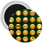 hunter green Emoji 3  Magnet