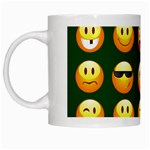 hunter green Emoji White Mug