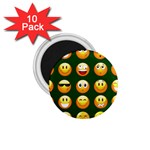 hunter green Emoji 1.75  Magnet (10 pack) 