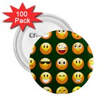 hunter green Emoji 2.25  Button (100 pack)