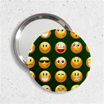 hunter green Emoji 2.25  Handbag Mirror