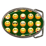 hunter green Emoji Belt Buckle