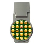 hunter green Emoji Money Clip (Round)