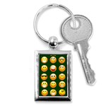 hunter green Emoji Key Chain (Rectangle)